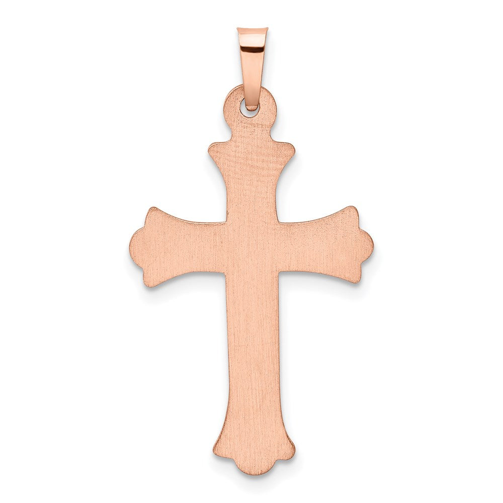 14k Two-tone 1/20 carat Diamond Cross Pendant