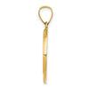 14k Polished and Satin St Benedict Hollow Medal Pendant