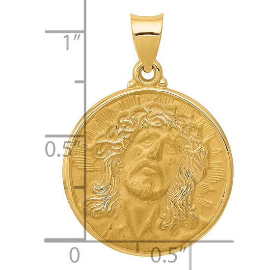 Gold Faces of Jesus Pendants