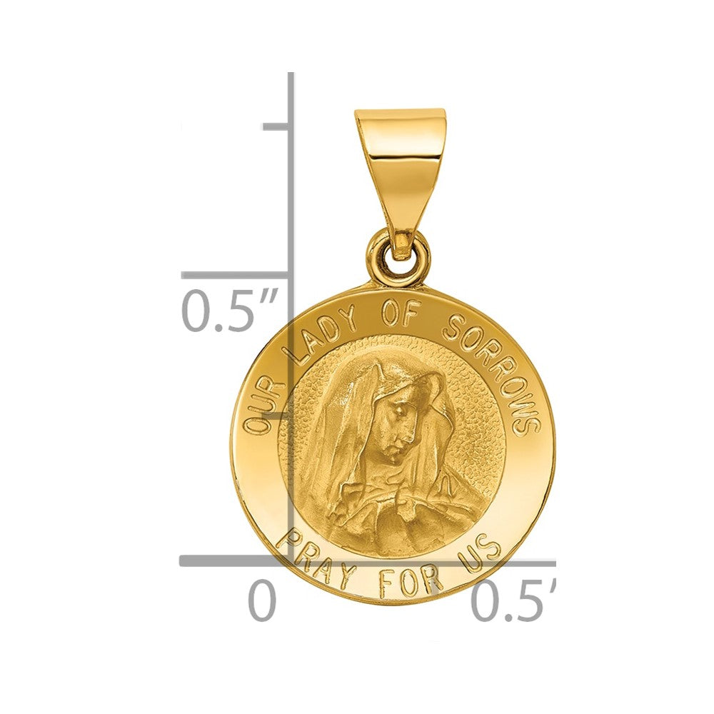 Gold Our Lady of Sorrows Pendants