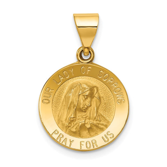 Gold Our Lady of Sorrows Pendants