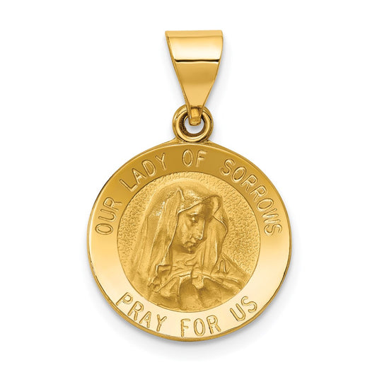 Gold Our Lady of Sorrows Pendants