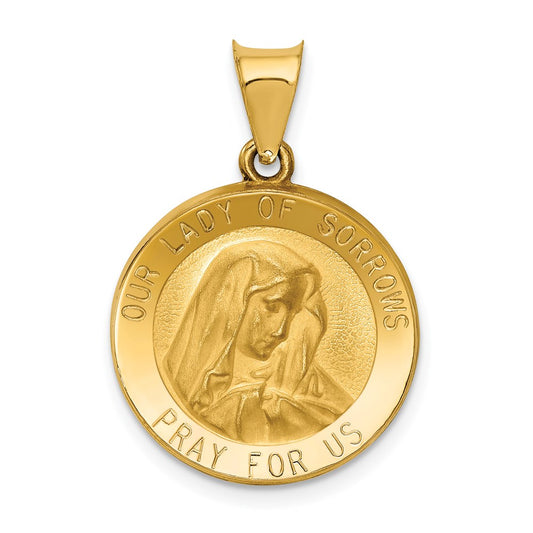 Gold Our Lady of Sorrows Pendants