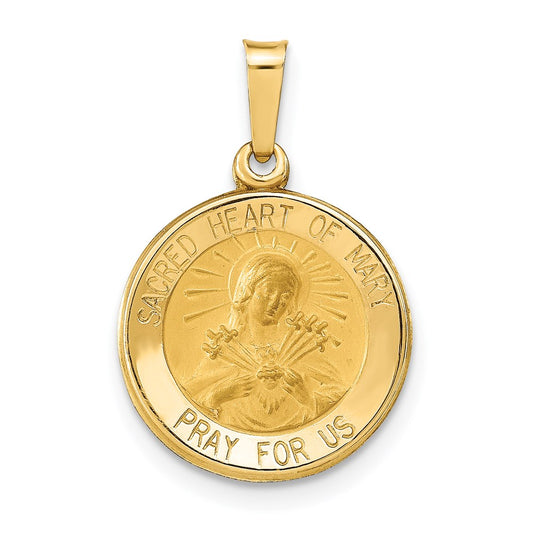 Gold Sacred Heart of Mary Pendants