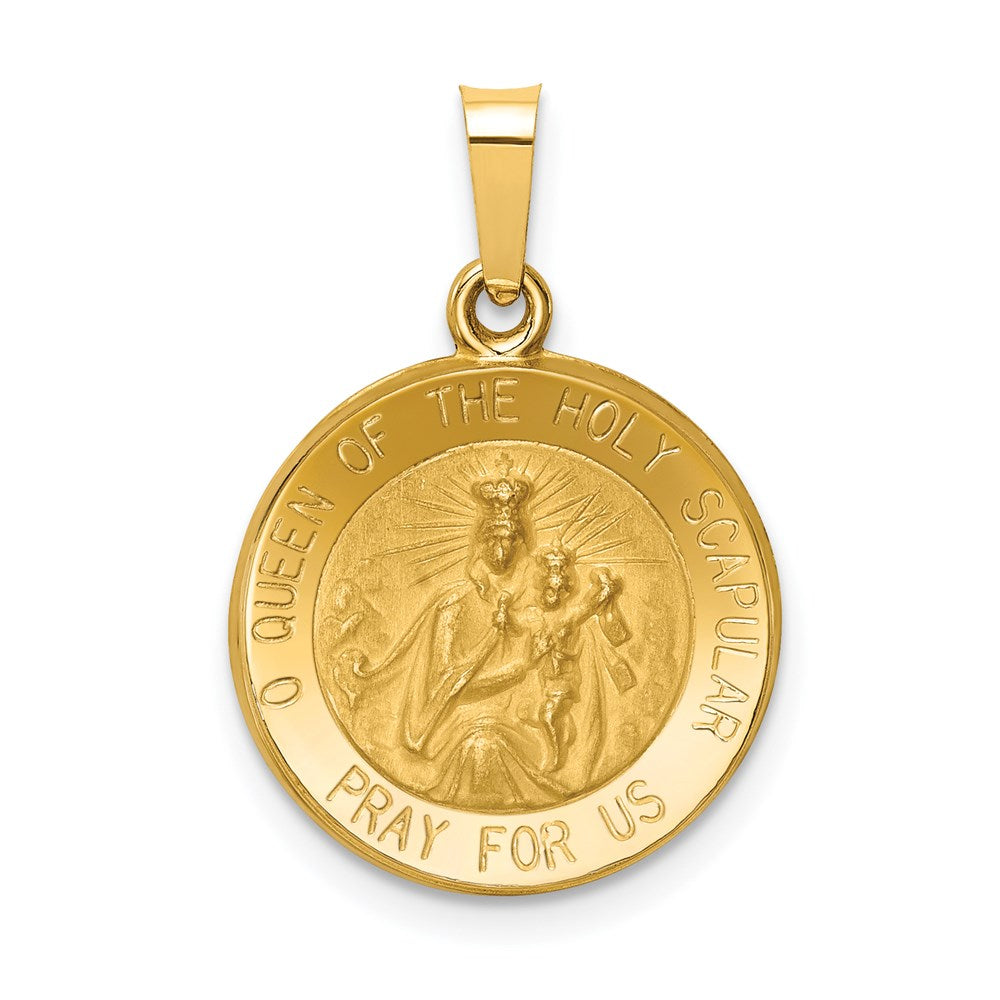 Gold Queen of the Holy Scapular Pendants