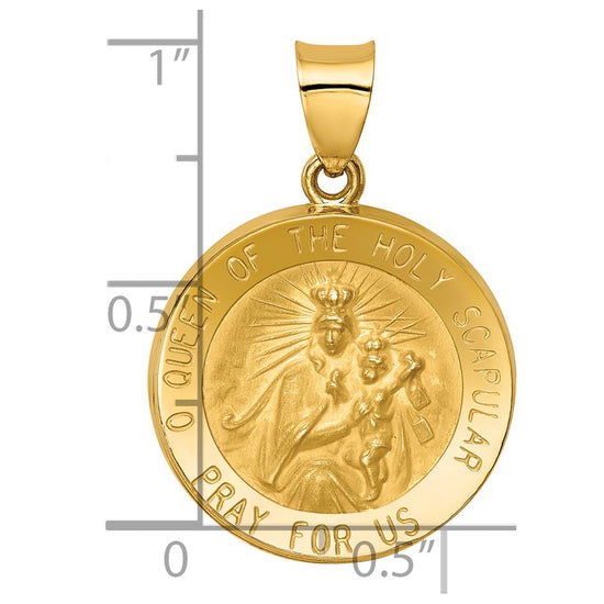 Gold Queen of the Holy Scapular Pendants