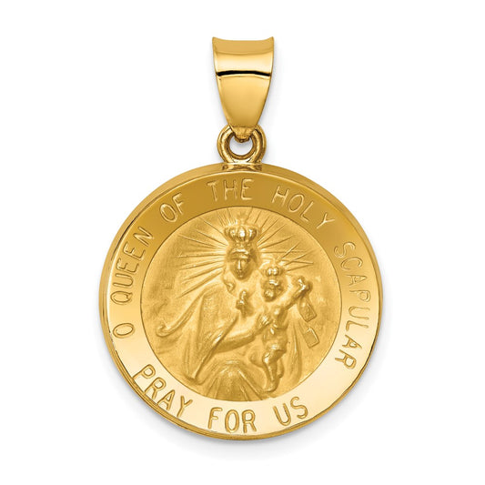 Gold Queen of the Holy Scapular Pendants