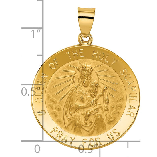 Gold Queen of the Holy Scapular Pendants