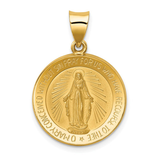 Gold Miraculous Medal Pendants