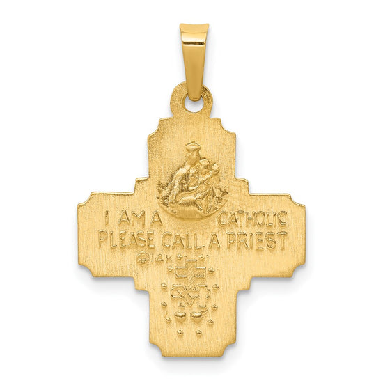 Gold Four Way Medal Pendants