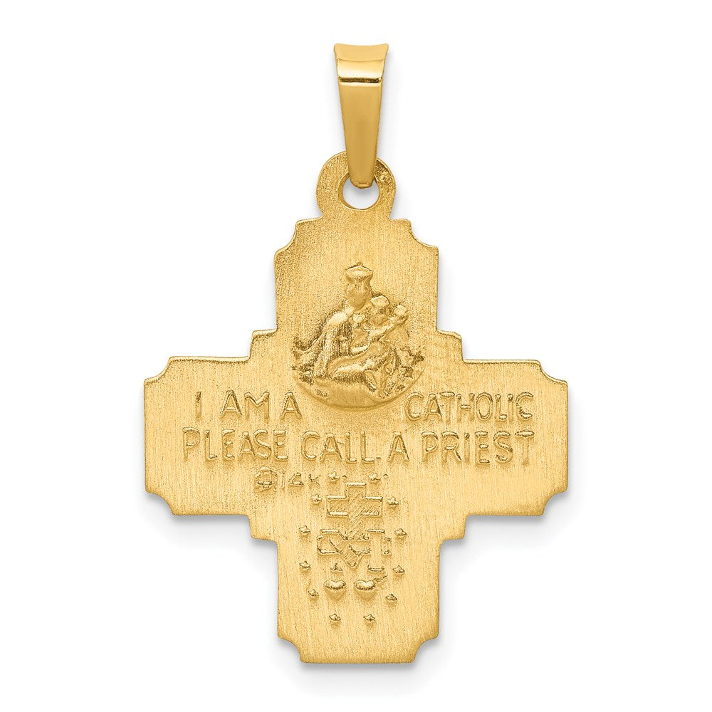 Gold Four Way Medal Pendants
