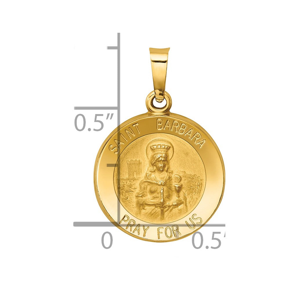 Gold St. Barbara Pendants