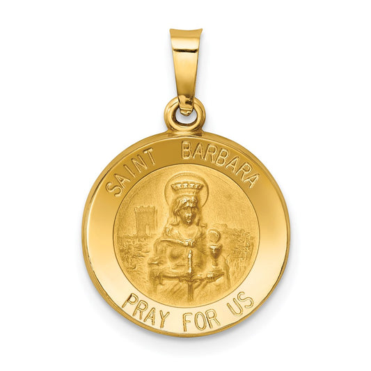 Gold St. Barbara Pendants