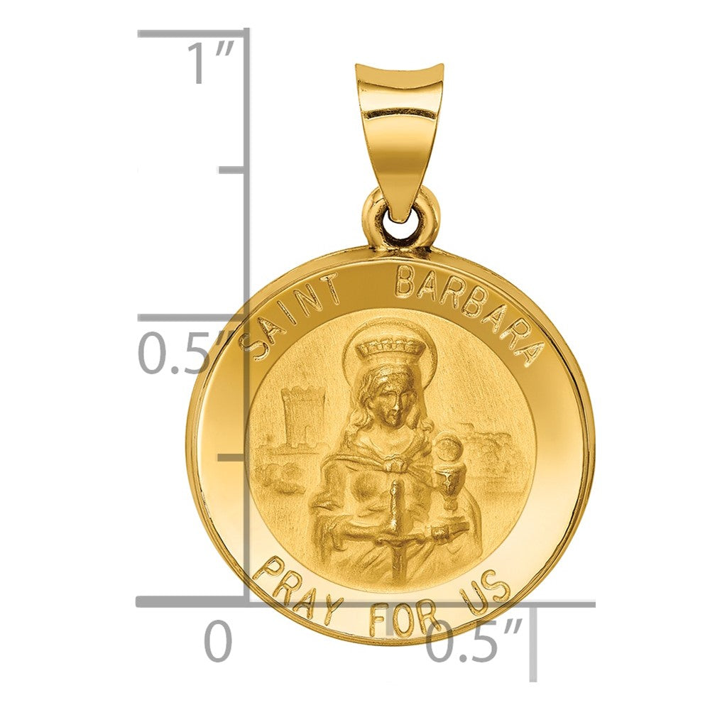 Gold St. Barbara Pendants