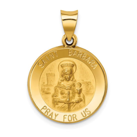 Gold St. Barbara Pendants
