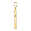 Gold Polished Latin Cross Pendant