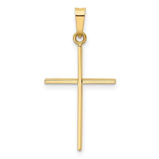Gold Polished Latin Cross Pendant