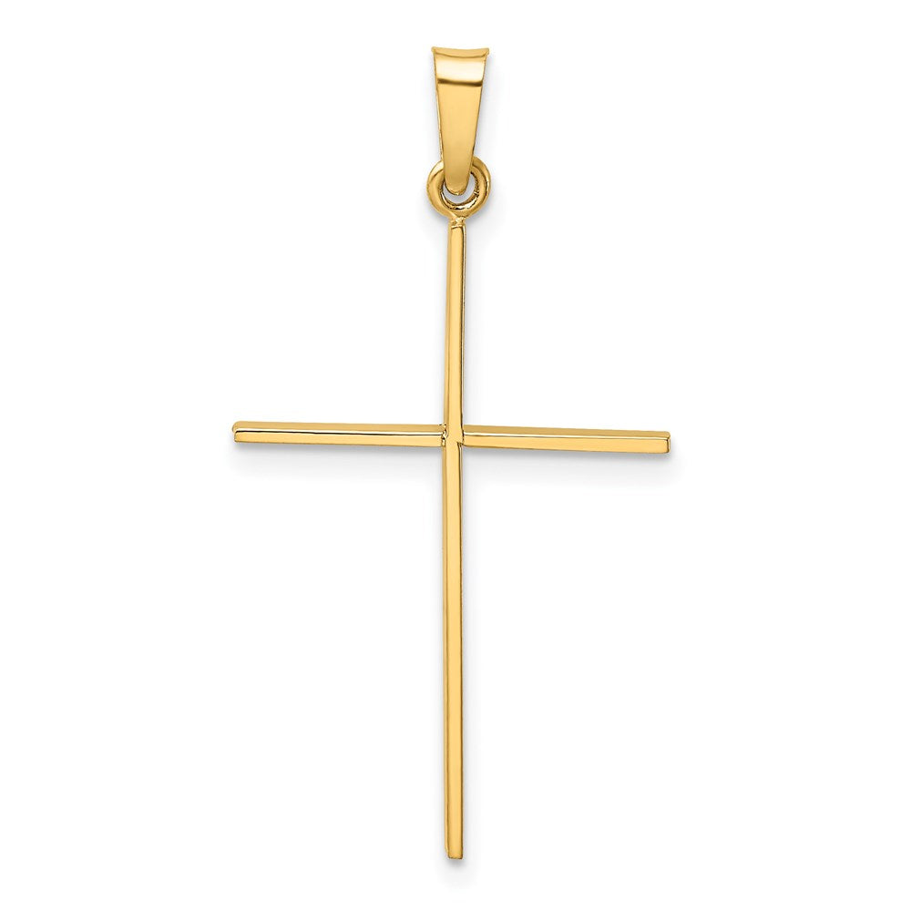 Gold Polished Latin Cross Pendant