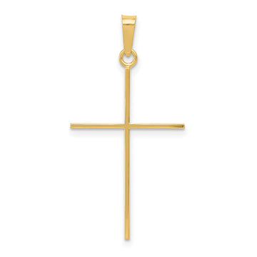 Gold Polished Latin Cross Pendant