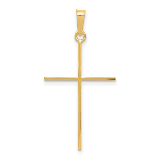 Gold Polished Latin Cross Pendant