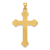 14k Budded Cross Pendant