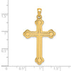 14k Budded Cross Pendant