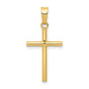 14k Polished Cross Pendant