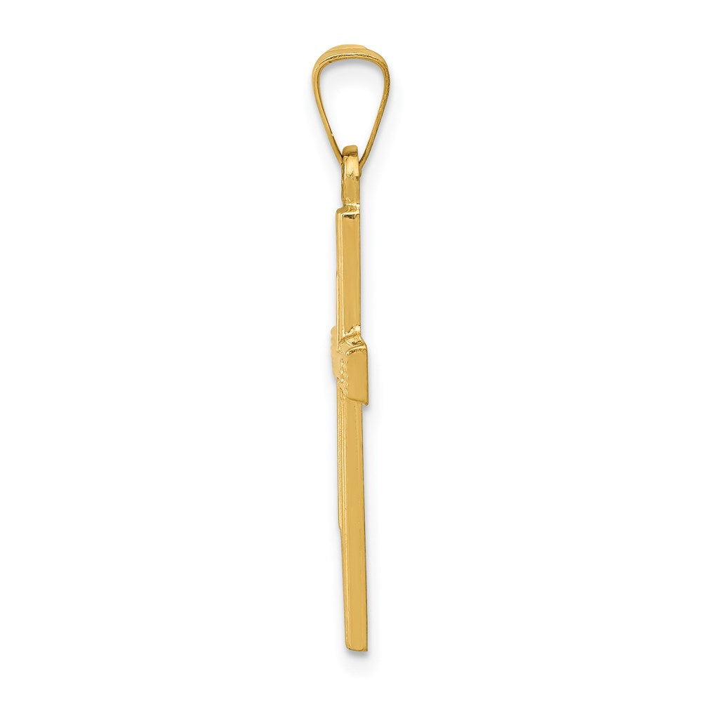Gold Latin Cross Pendant