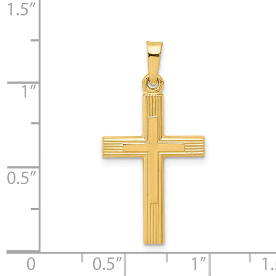 Gold Latin Cross Pendant