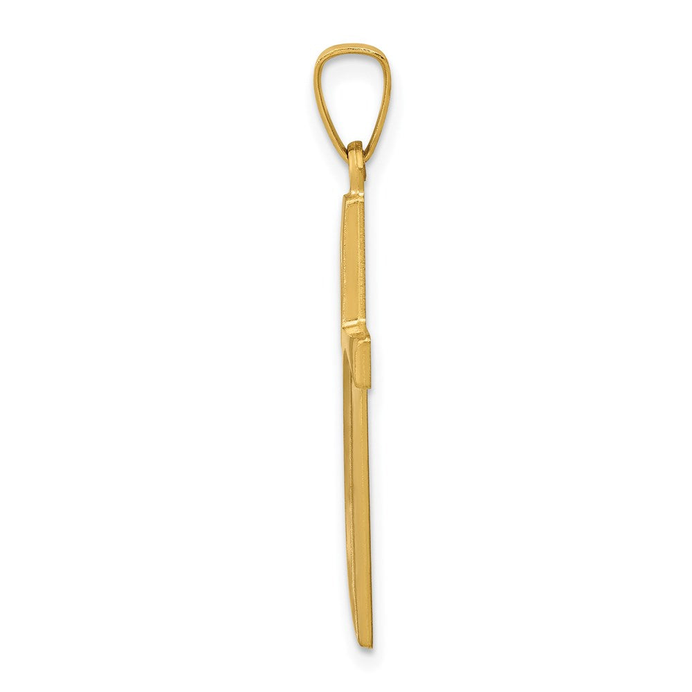 Gold Latin Cross Pendant