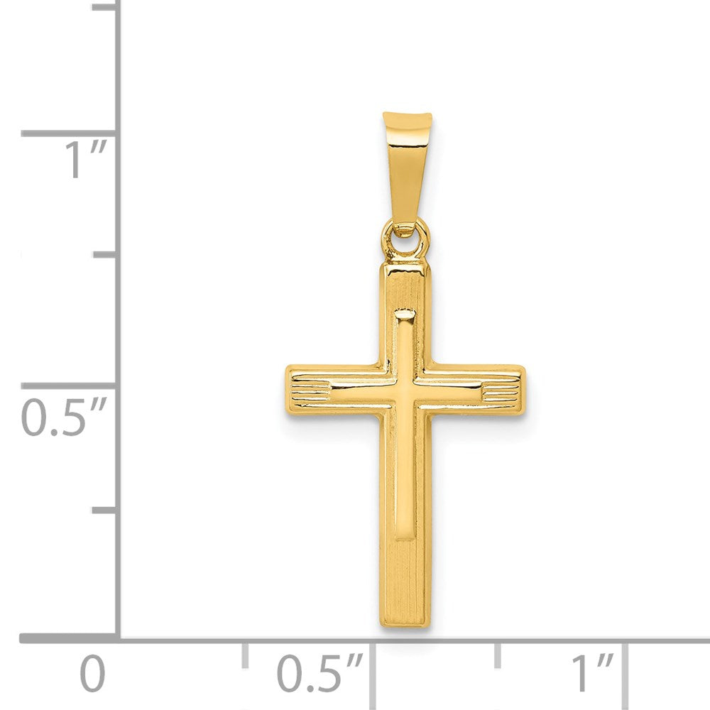 Gold Latin Cross Pendant