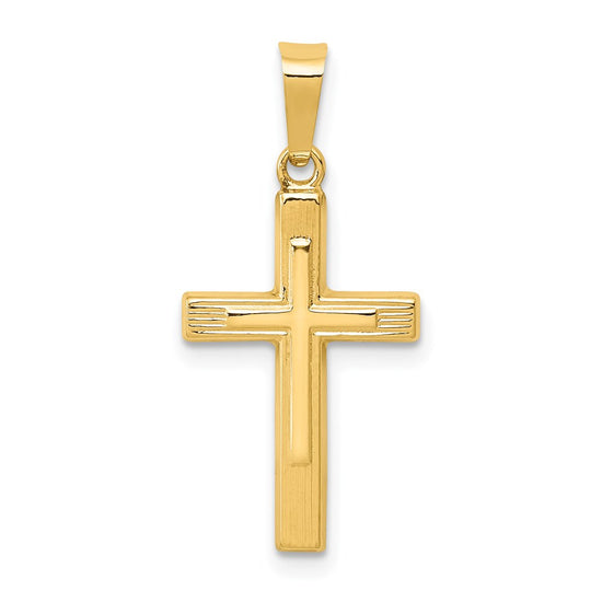 Gold Latin Cross Pendant