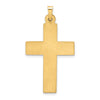 14k Polished Filigree Cross Pendant