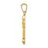 14k Textured and Polished Latin Cross Pendant