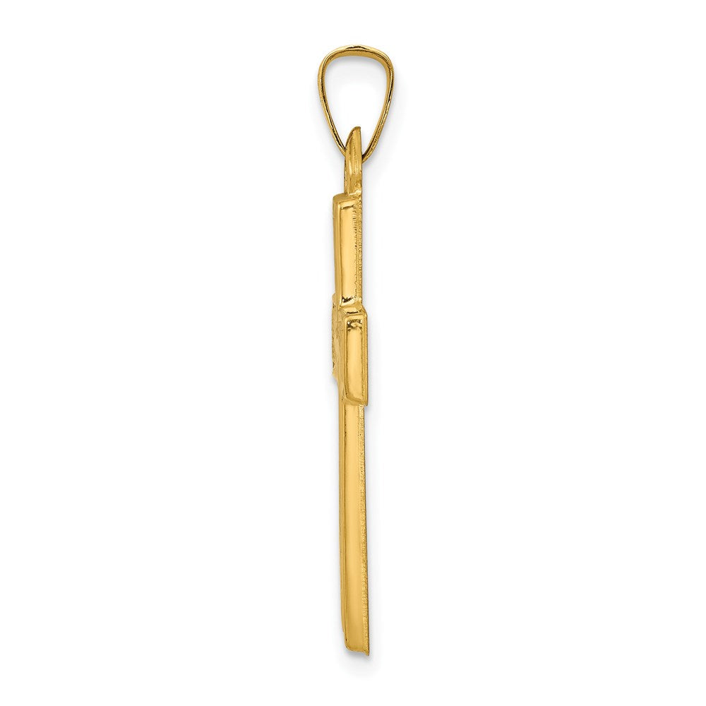 Gold Latin Cross Pendant