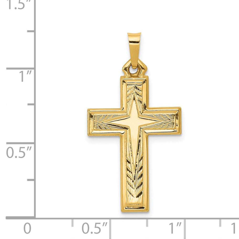 Gold Latin Cross Pendant