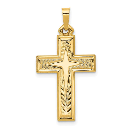Gold Latin Cross Pendant