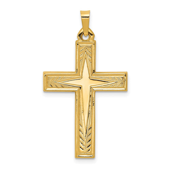 Gold Latin Cross Pendant