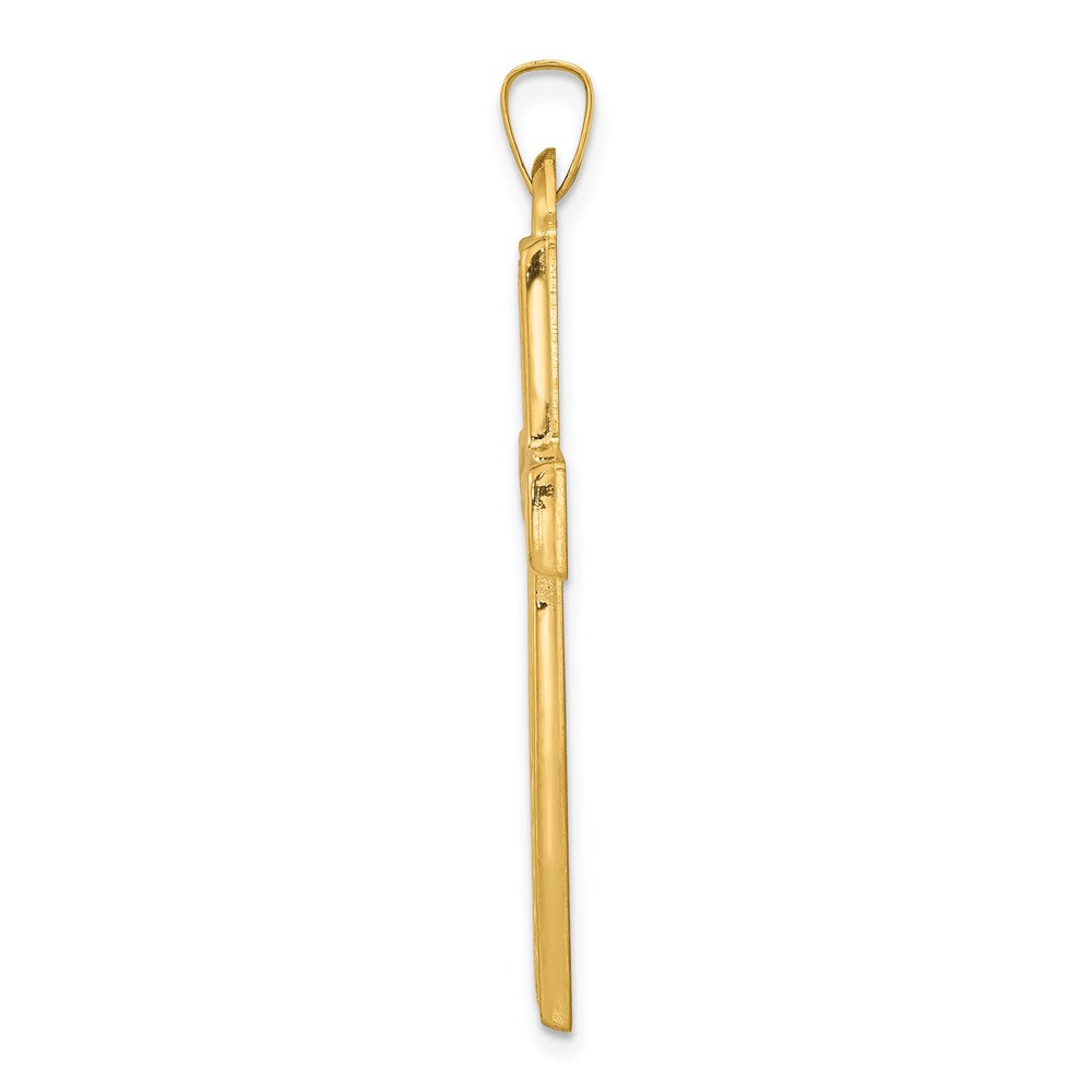 Gold Latin Cross Pendant