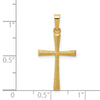 14k Textured and Polished Latin Cross Pendant