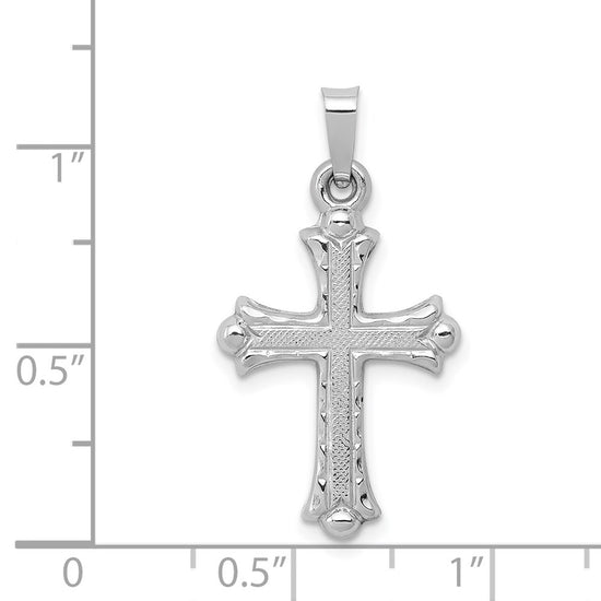 Gold Fleur de lis Cross Pendant
