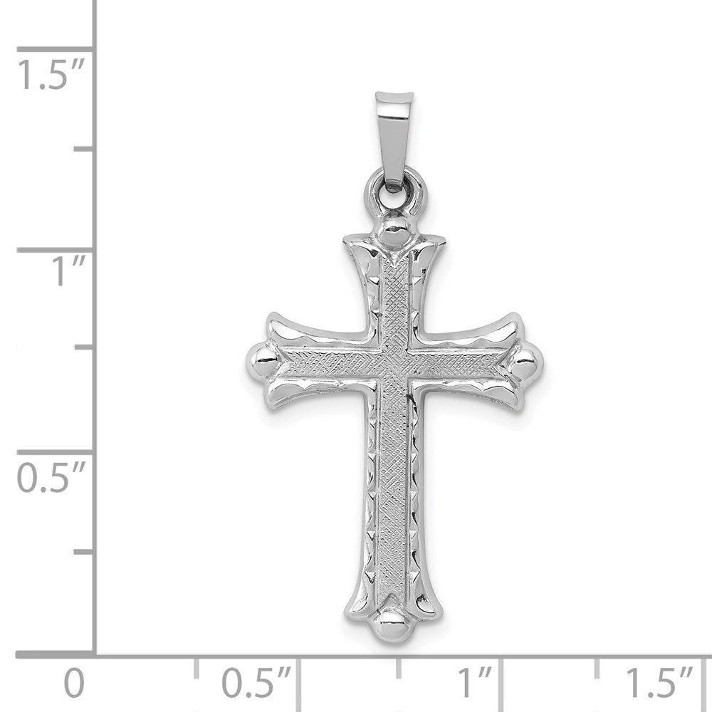 Gold Fleur de lis Cross Pendant
