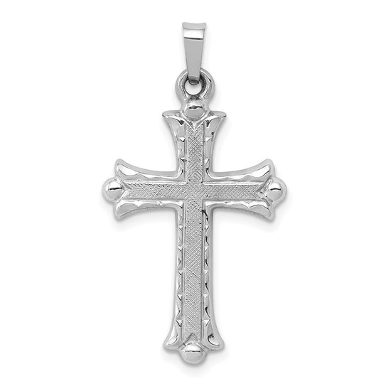 Gold Fleur de lis Cross Pendant