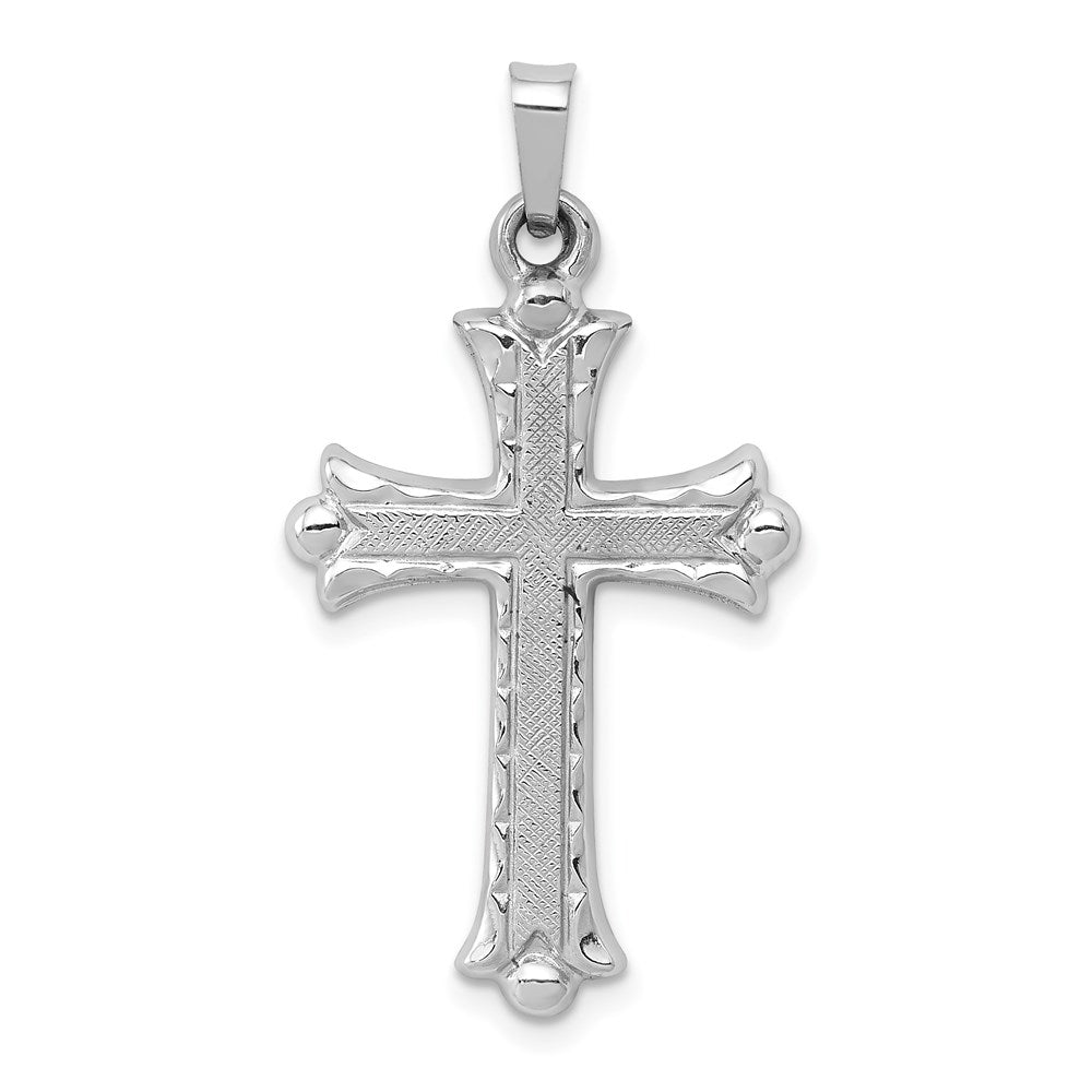Gold Fleur de lis Cross Pendant