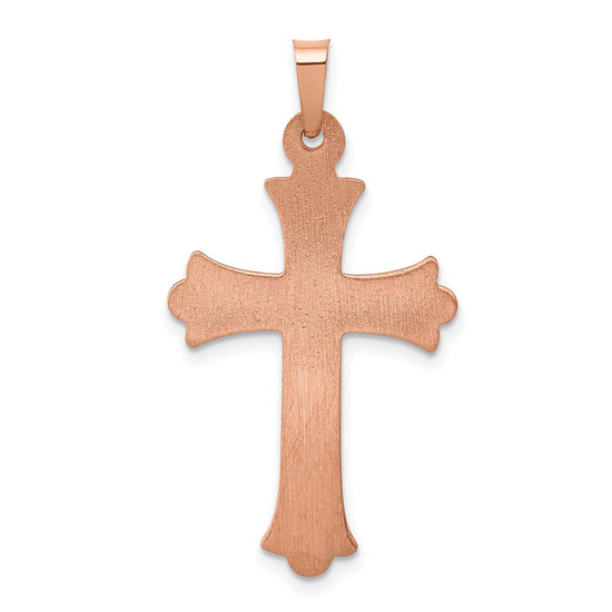 Gold Fleur de lis Cross Pendant
