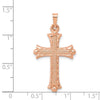 Gold Fleur de lis Cross Pendant