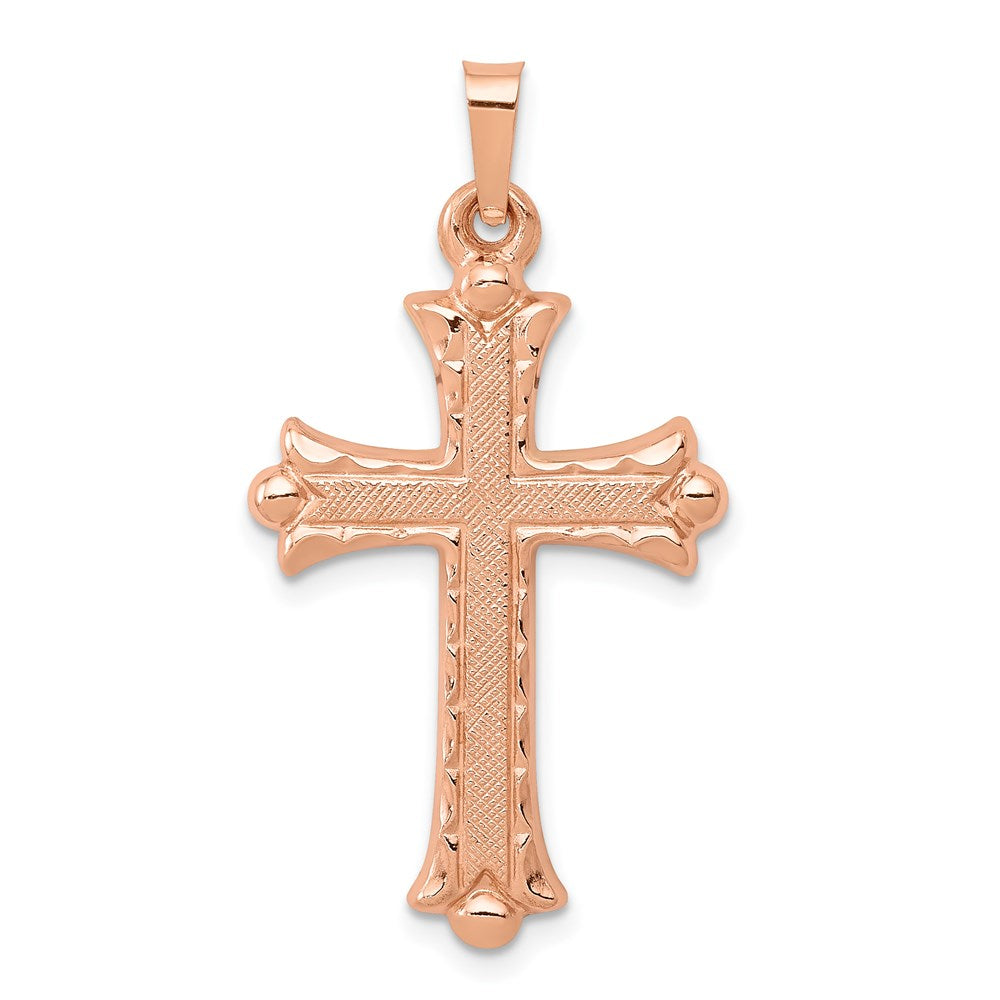 Gold Fleur de lis Cross Pendant