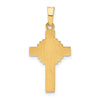 14k Polished Celtic Iona Cross Pendant
