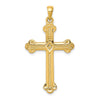 14k Budded Cross Pendant