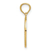 14k Polished Small Cross Medal Pendant